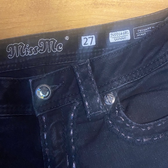 Miss me Black Skinny Jeans - Picture 2 of 8